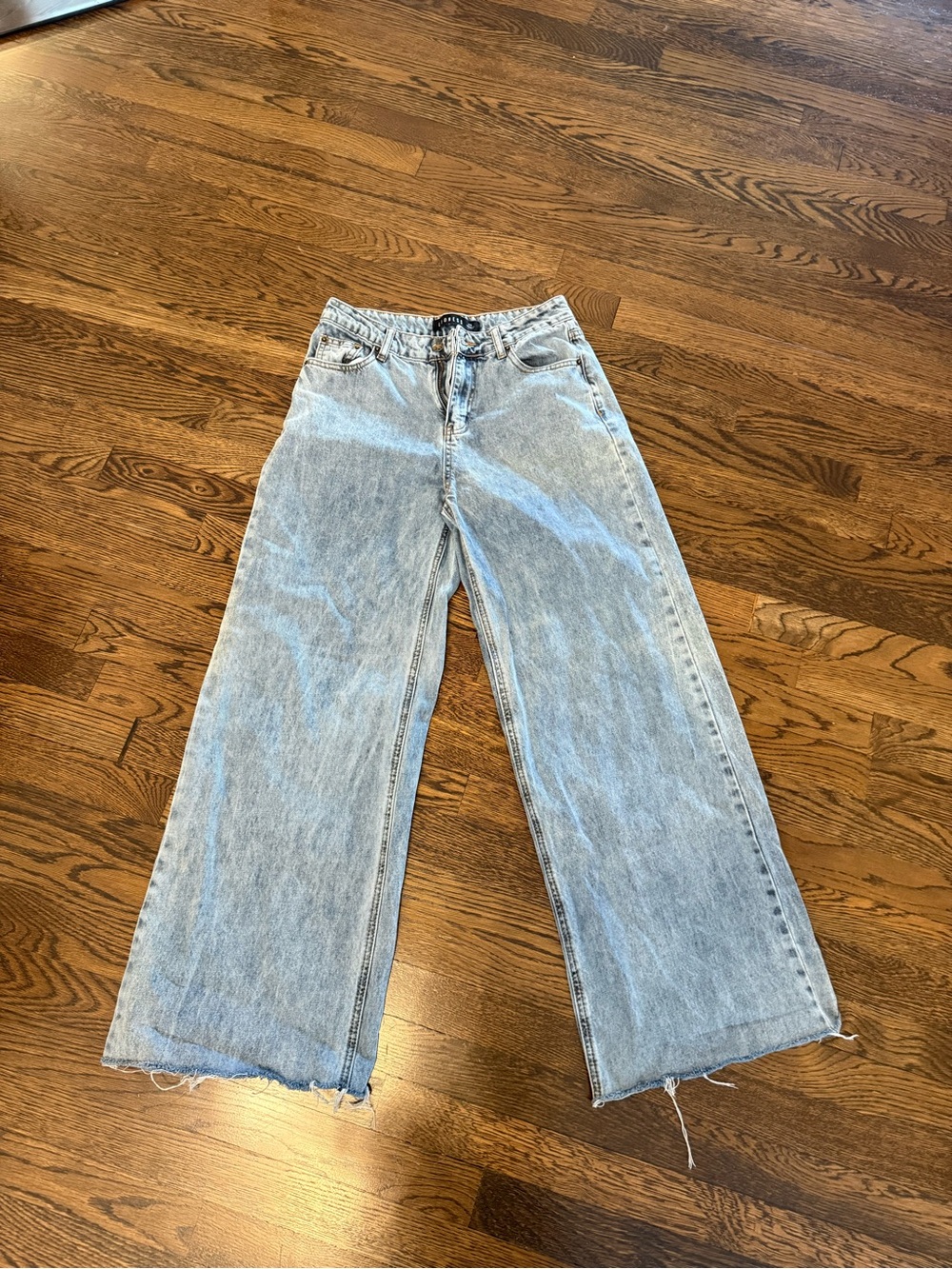 Lioness Light Blue Wide Leg Jeans
